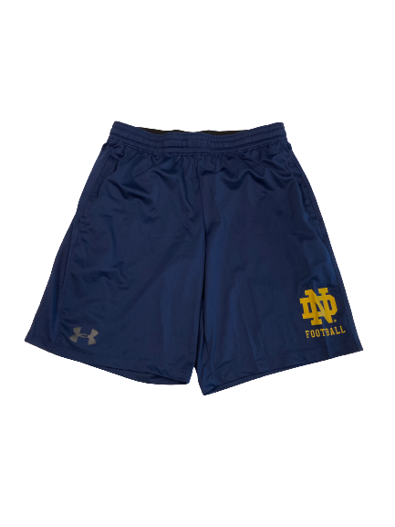 Jonathan Doerer Notre Dame Football Team-Issued Shorts (Size L)