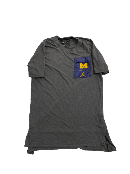 Julius Welschof Michigan Football Team Issued T-Shirt (Size XXL)