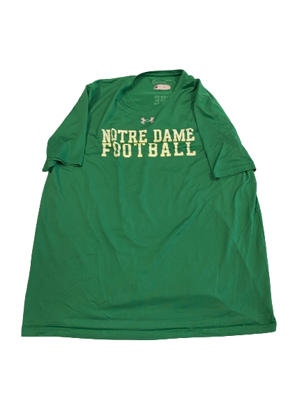 Jonathan Doerer Notre Dame Football Player-Exclusive "THE STANDARD" T-Shirt (Size L)