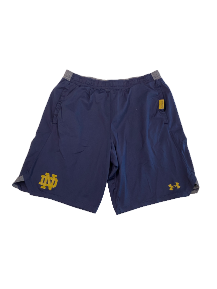 Jonathan Doerer Notre Dame Football Team-Issued Shorts (Size L)