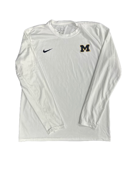 Brooke Humphrey Michigan Volleyball Team Issued Long Sleeve Workout Shirt (Size L)