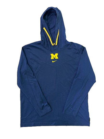 Brooke Humphrey Michigan Volleyball Team Issued Pre-Game Warm-Up Performance Hoodie with 