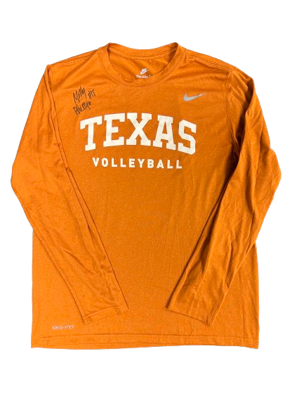 Molly Phillips Texas Volleyball SIGNED Player Exclusive Long Sleeve Shirt (Size XL)