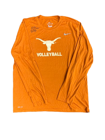 Molly Phillips Texas Volleyball SIGNED Player Exclusive Long Sleeve Shirt (Size L)