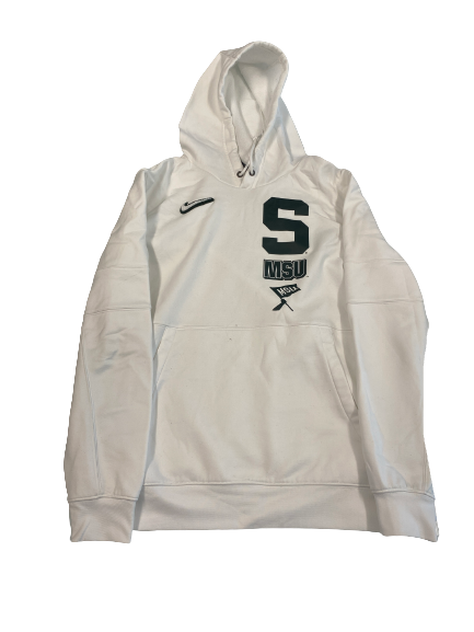 Cade McDonald Michigan State Football Team-Issued Sweatshirt (Size L)