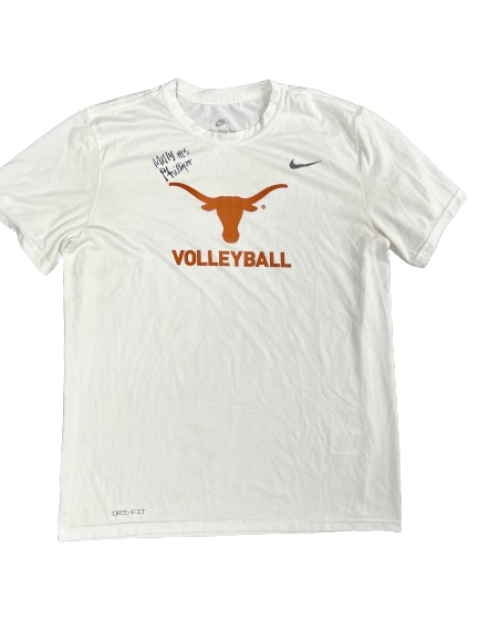 Molly Phillips Texas Volleyball SIGNED Player Exclusive T-Shirt (Size L)
