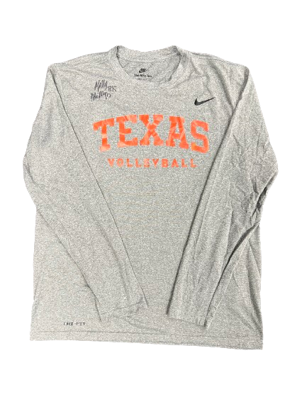 Molly Phillips Texas Volleyball SIGNED Player Exclusive Long Sleeve Shirt (Size L)