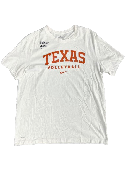 Molly Phillips Texas Volleyball SIGNED Player Exclusive T-Shirt (Size XL)