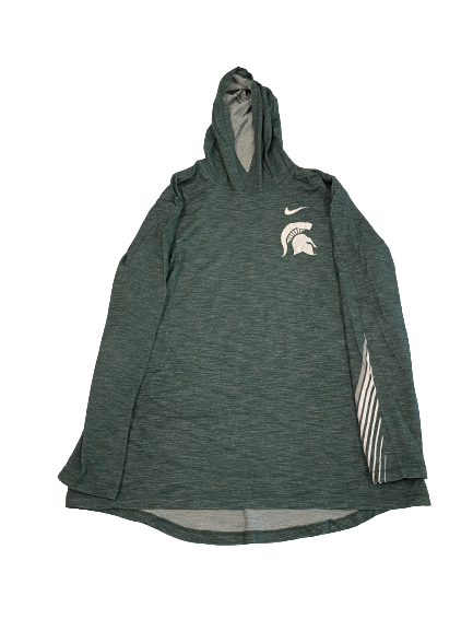 Cade McDonald Michigan State Football Team-Issued Performance Hoodie (Size L)