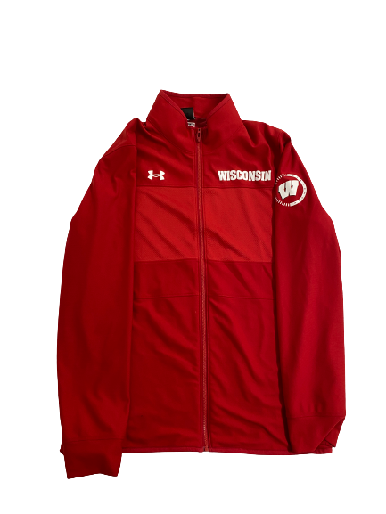 Keontez Lewis Wisconsin Football Team-Issued Zip-Up Jacket (Size M)