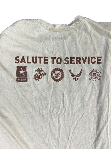 Molly Phillips Texas Volleyball Player Exclusive "SALUTE TO SERVICE" Long Sleeve Shirt (Size L)