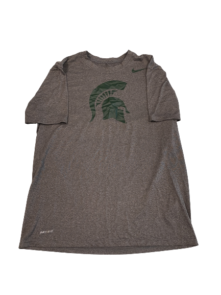 Cade McDonald Michigan State Football Team-Issued T-Shirt (Size L)