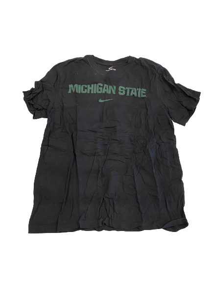 Cade McDonald Michigan State Football Team-Issued T-Shirt (Size L)