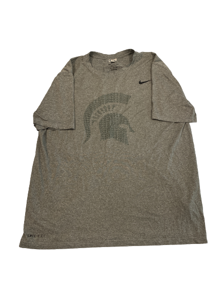 Cade McDonald Michigan State Football Player-Exclusive Strength & Conditioning "SPARTAN STRENGTH" T-Shirt With 