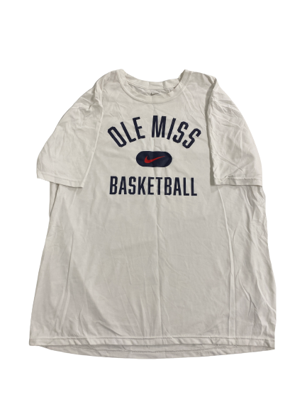 Nysier Brooks Ole Miss Basketball Team-Issued T-Shirt (Size XL)