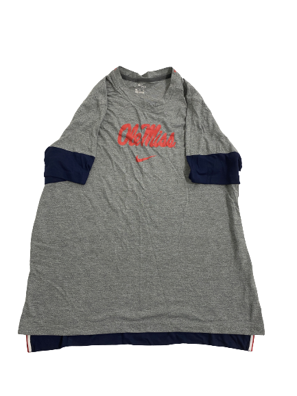 Nysier Brooks Ole Miss Basketball Team-Issued T-Shirt (Size XXL)
