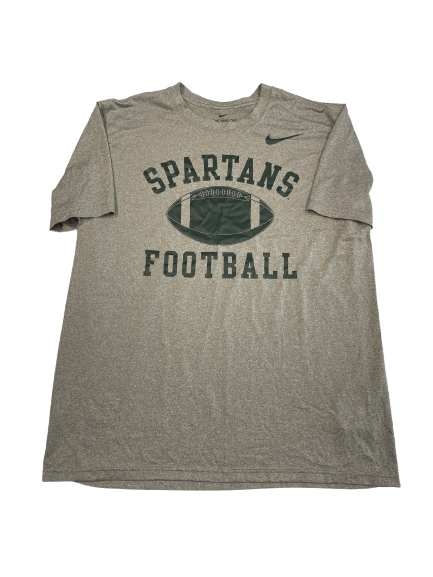 Cade McDonald Michigan State Football Team-Issued T-Shirt (Size L)