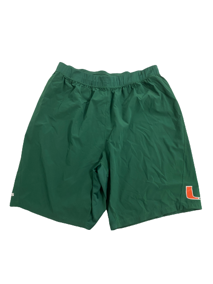 Nysier Brooks Miami Basketball Team Issued Shorts (Size XXL)