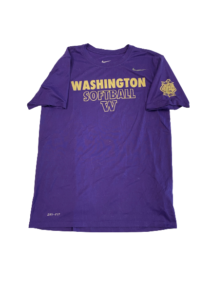 Taryn Atlee Washington Softball Team-Issued T-Shirt (Size S)