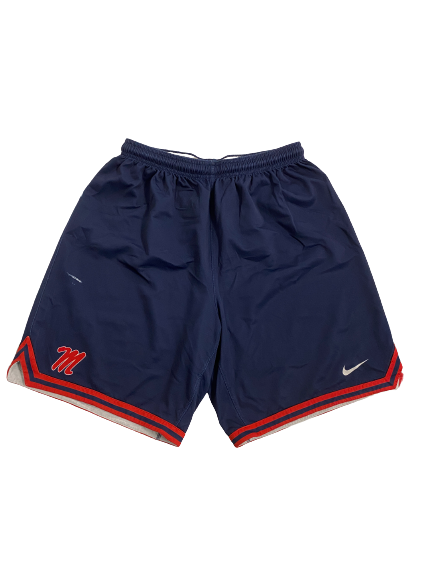 Nysier Brooks Ole Miss Basketball Player-Exclusive Practice Shorts (Size XL)