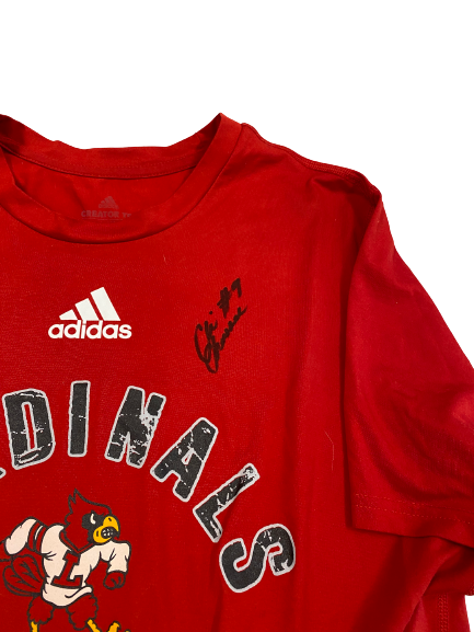 Claire Chaussee Louisville Volleyball SIGNED T-Shirt (Size L)
