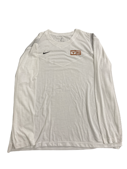 Derek Kerstetter Texas Football Player-Exclusive PRO DAY Long Sleeve Shirt (Size XXXL)