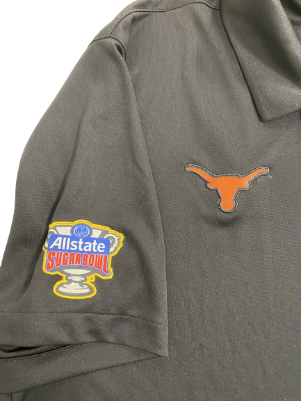 Derek Kerstetter Texas Football Player-Exclusive Sugar Bowl Polo Shirt (Size XXXL)