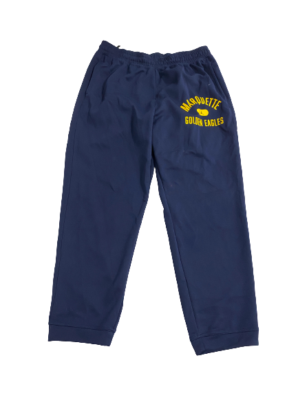 Zach Wrightsil Marquette Basketball Team-Issued Travel Sweatpants (Size XL)
