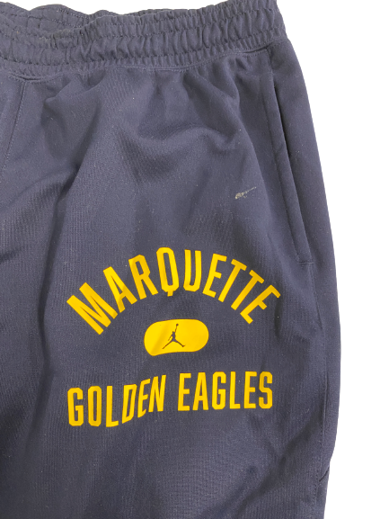 Zach Wrightsil Marquette Basketball Team-Issued Travel Sweatpants (Size XL)