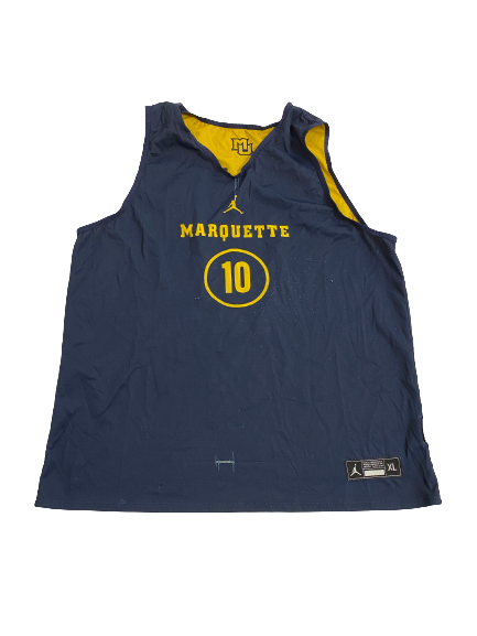 Zach Wrightsil Marquette Basketball Player-Exclusive Practice Jersey (Size XL)