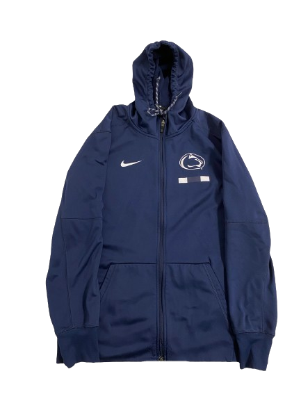DJ Brown Penn State Football Team-Issued Zip-Up Jacket (Size L)