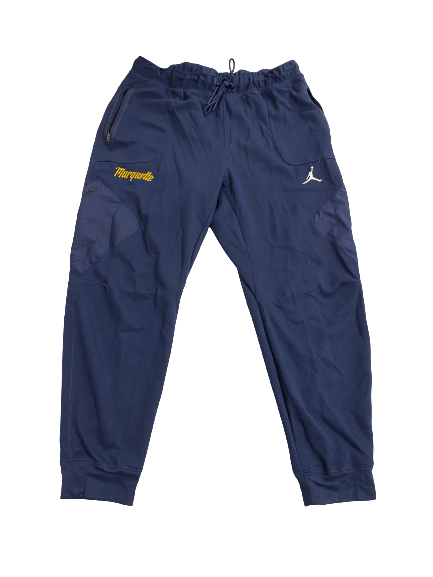 Zach Wrightsil Marquette Basketball Player-Exclusive Travel Sweatpants (Size XL)