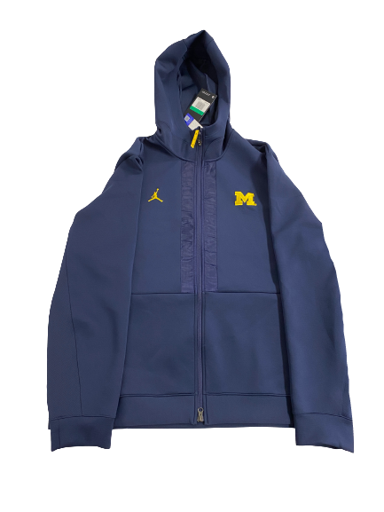 Gregg Glenn III Michigan Basketball Player-Exclusive Premium Zip-Up Jacket (Size XL) (NEW WITH $140 TAG)