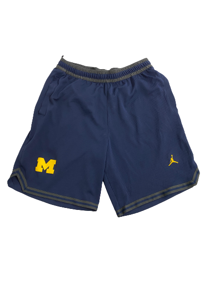 Gregg Glenn III Michigan Basketball Player-Exclusive Premium Mesh Shorts (Size L)
