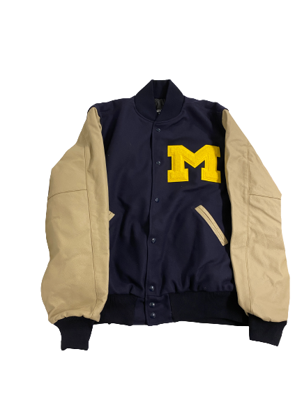 Gregg Glenn III Michigan Basketball Athlete Exclusive Varsity Letterman Jacket (Size XLT)