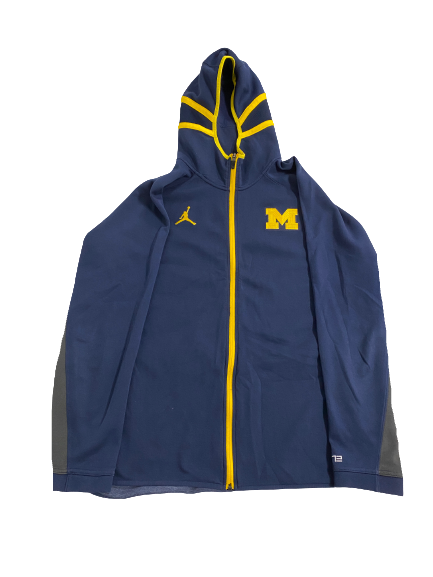 Gregg Glenn III Michigan Basketball Player-Exclusive Travel Zip-Up Jacket (Size XL)