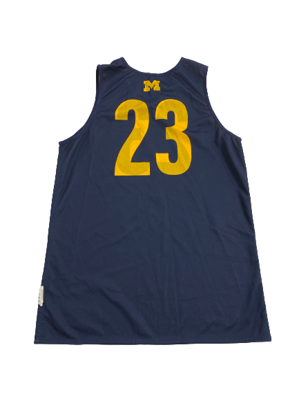 Gregg Glenn III Michigan Basketball Player-Exclusive Reversible Practice Jersey (Size L)