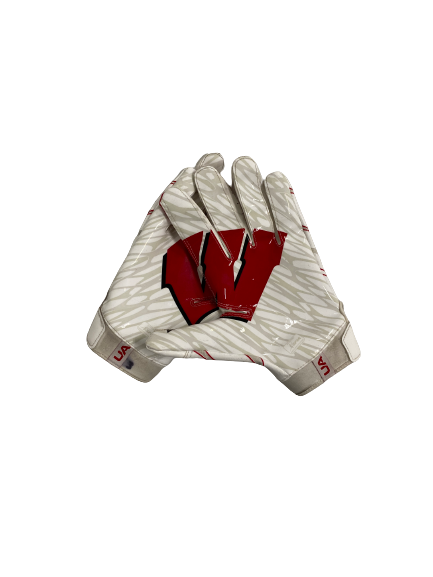 Amaun Williams Wisconsin Football Player-Exclusive Gloves (Size XL)