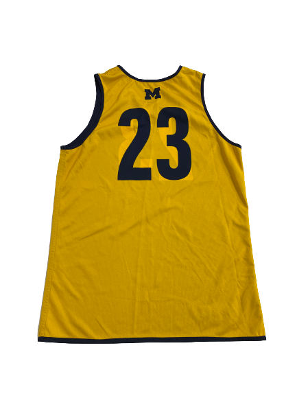 Gregg Glenn III Michigan Basketball Player-Exclusive Reversible Practice Jersey (Size L)