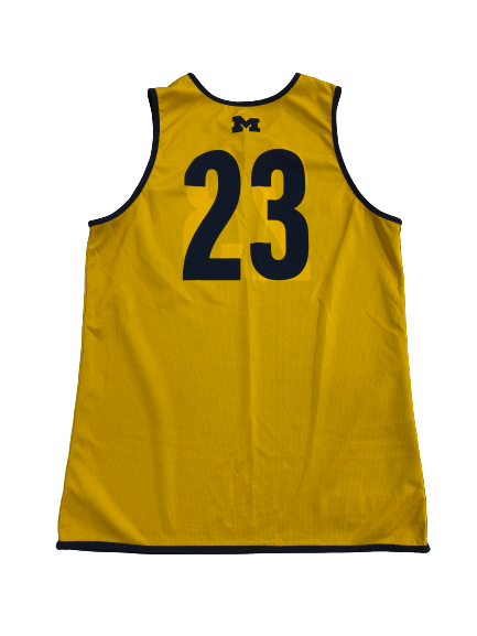 Gregg Glenn III Michigan Basketball Player-Exclusive Reversible Practice Jersey (Size L)