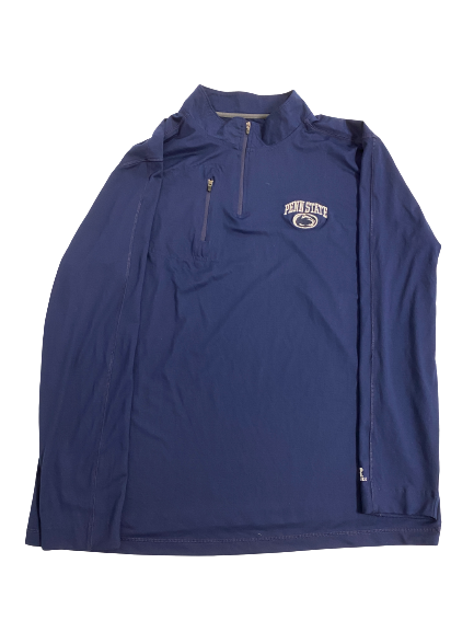 Fred Hansard Penn State Football Team-Issued Quarter-Zip Pullover (Size XL)