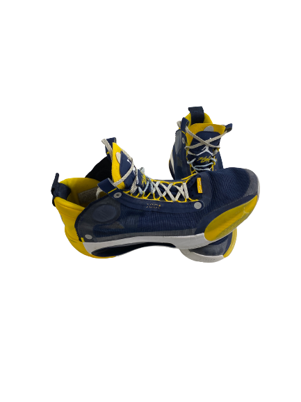 Gregg Glenn III Michigan Basketball Player-Exclusive Jordan XXXIV Shoes (Size 15)