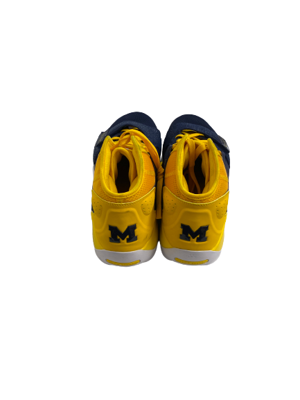 Gregg Glenn III Michigan Basketball Player-Exclusive Jordan Zion 2 Shoes (Size 14)