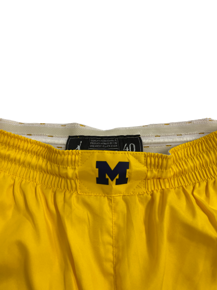 Gregg Glenn III Michigan Basketball 2022-2023 Season Game-Worn Shorts (Size 40)