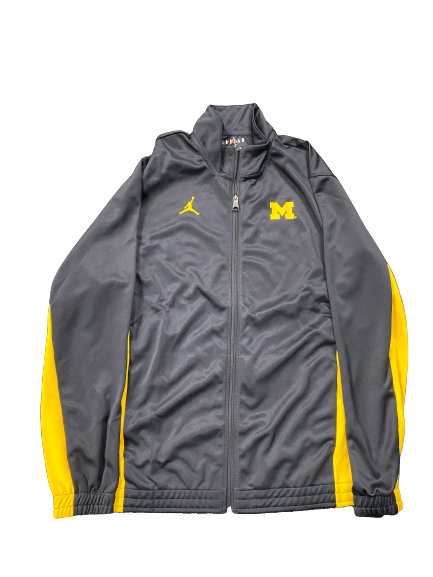 Gregg Glenn III Michigan Basketball Player-Exclusive Zip-Up Jacket (Size XLT)
