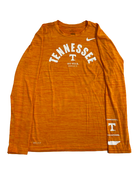 Davonte Gaines Tennessee Basketball Team-Issued Long Sleeve Shirt (Size LT)
