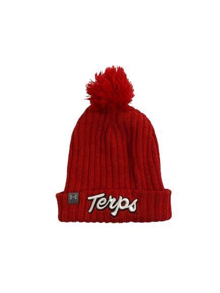 Tyrese Chambers Maryland Football Team-Issued Script Beanie Hat