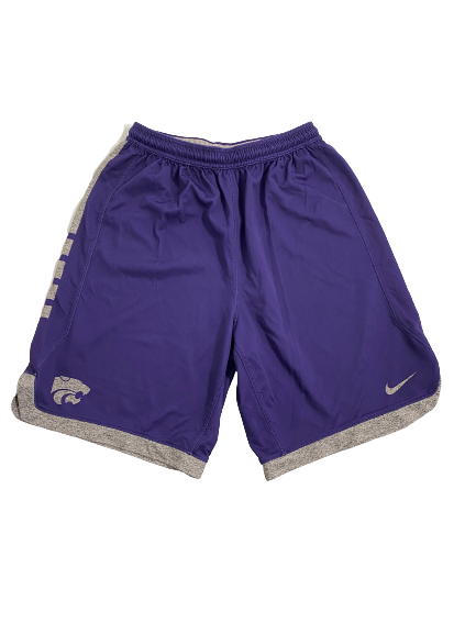 Markquis Nowell Kansas State Basketball Player-Exclusive PRACTICE WORN Shorts (Size L)