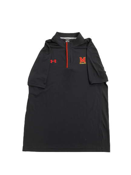 Tyrese Chambers Maryland Football Player-Exclusive Short Sleeve Quarter-Zip Pullover (Size S)