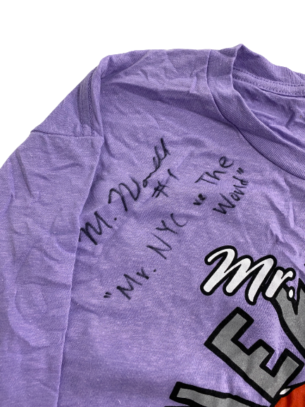 Markquis Nowell Kansas State SIGNED AND INSCRIBED T-Shirt (Size XL)